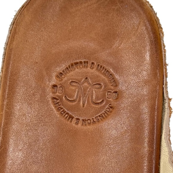 Johnston & Murphy Sonya Gold Leather Sandals Slip On Open Toe COMFY | Size 9.5 - Picture 10 of 12